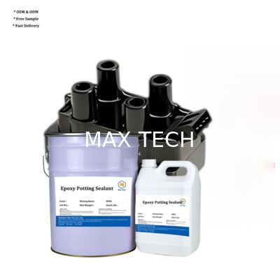 Résine époxy noire à haute dureté à deux composants adhésifs appareils électroniques composants électroniques Résine époxy