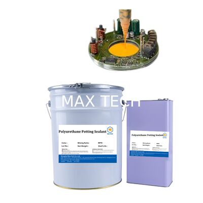 High Thermal Conductivity White PU Potting Adhesive for PCB/LED - Waterproof, Shockproof, Fast Curing Sealant