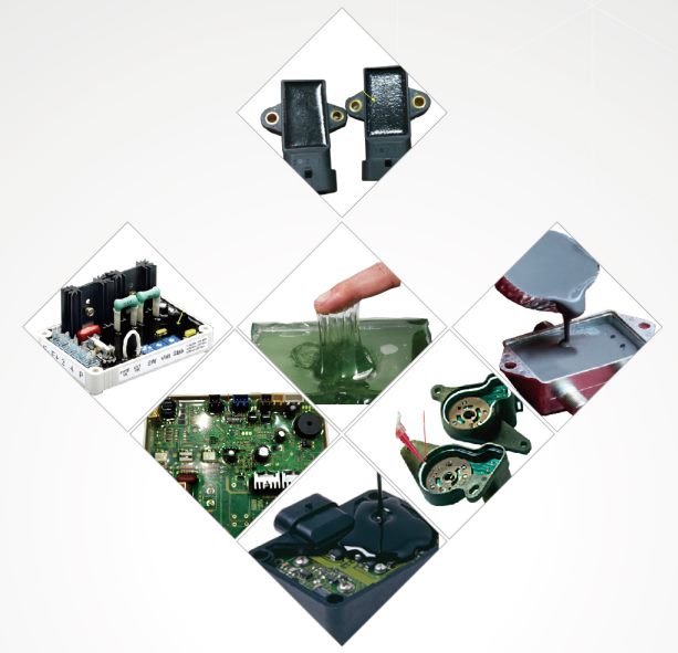 6605 Isolation électrique à haute température Boîte de raccordement de câble imperméable bleu/ clair gel de silicone 16